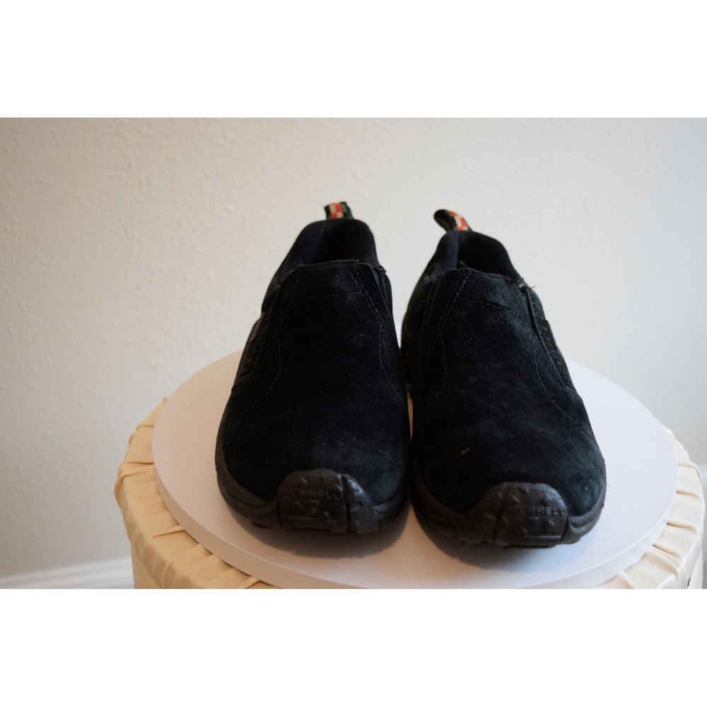 Merrell Jungle Moc Shoes Womens Size 5 Black Waterproof Suede Slip On Gorpcore